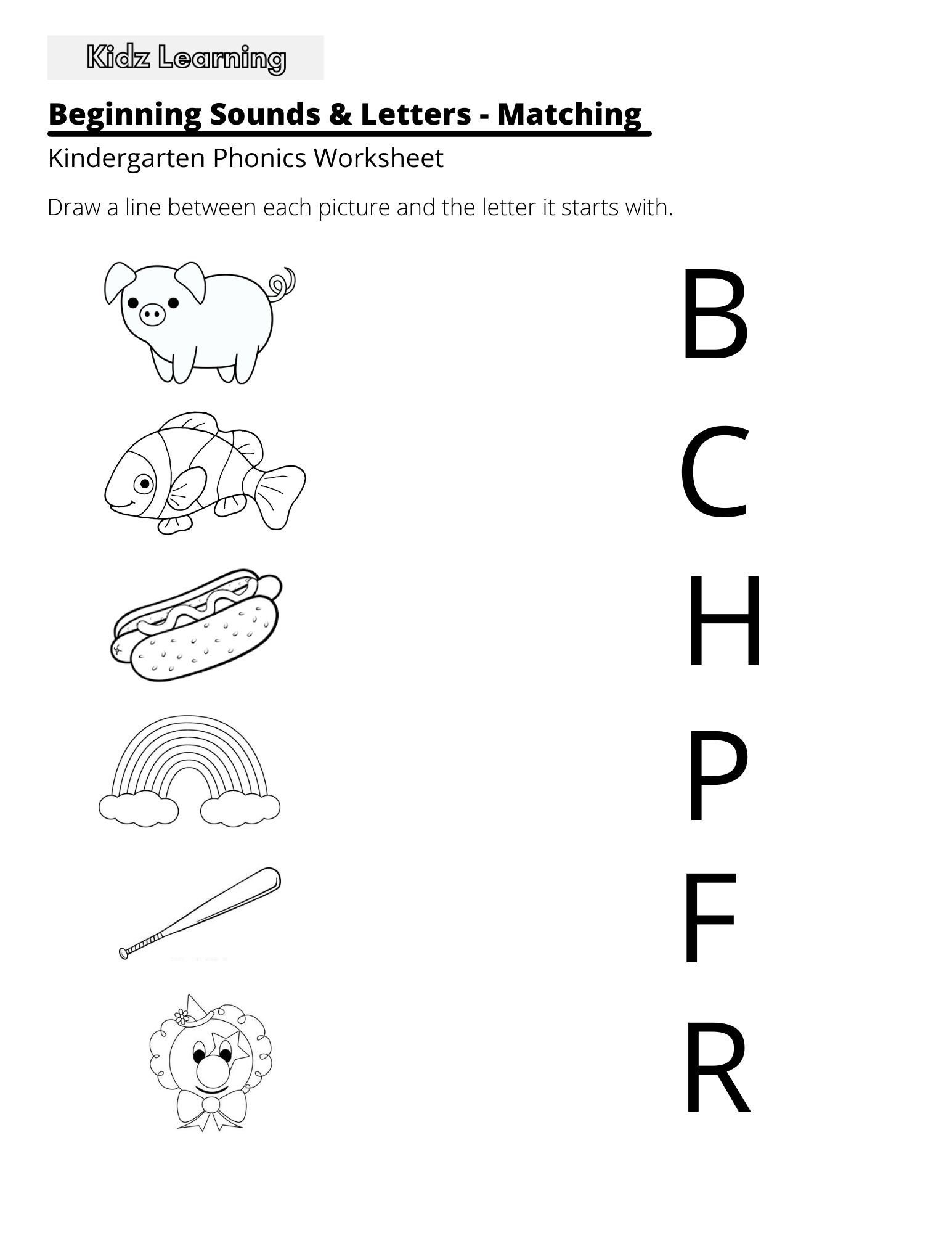 15 Printable Beginning Sounds Worksheets Preschool 1st Grade Phonics And Literacy Etsy 24 Printable Alphabet Letter Sounds Worksheets Preschool Kdg Phonics Etsy