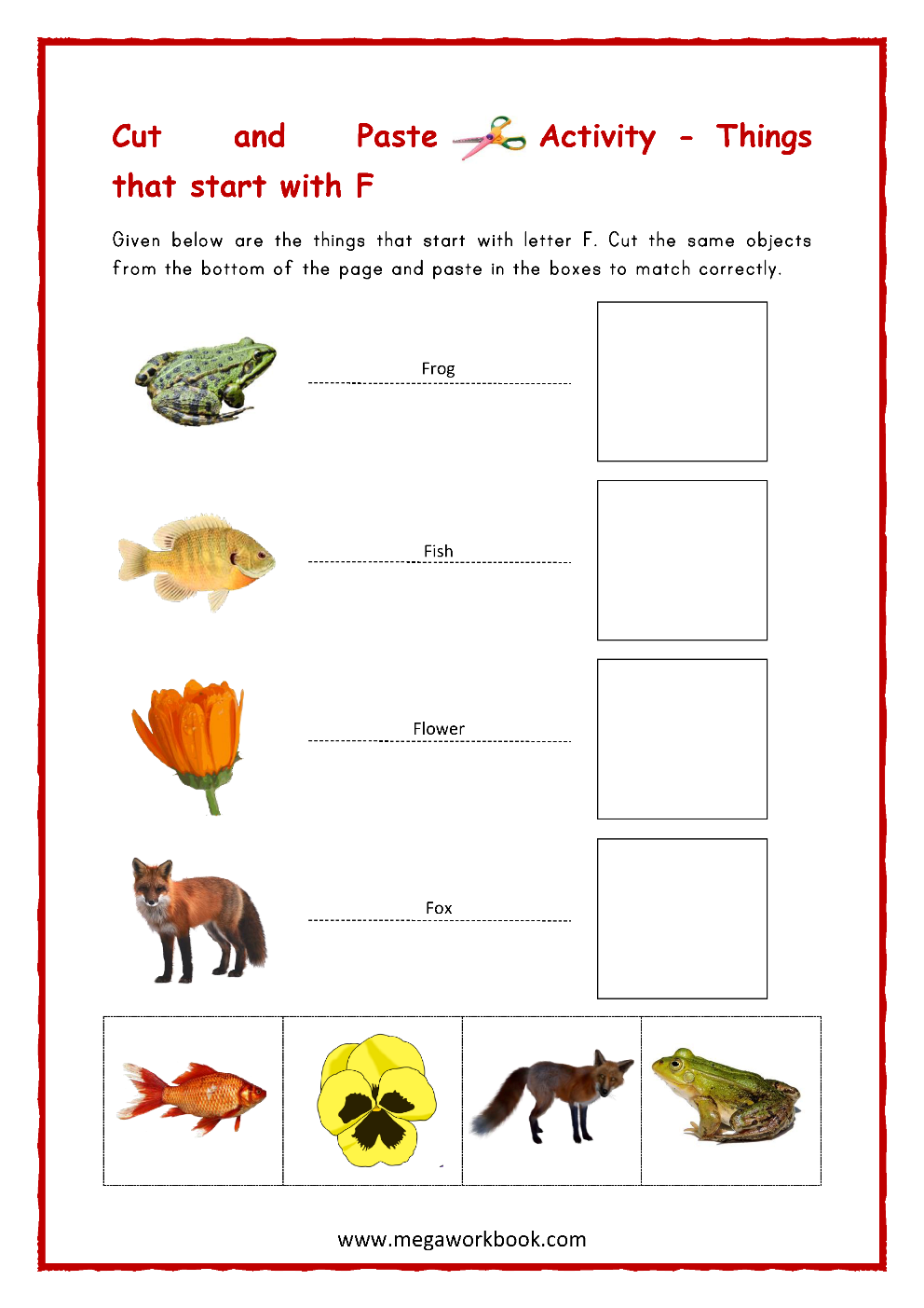 18 Fantastic Letter F Worksheets Crafts Activities For Preschool MegaWorkbook Kids Under 7 Letter F Worksheets