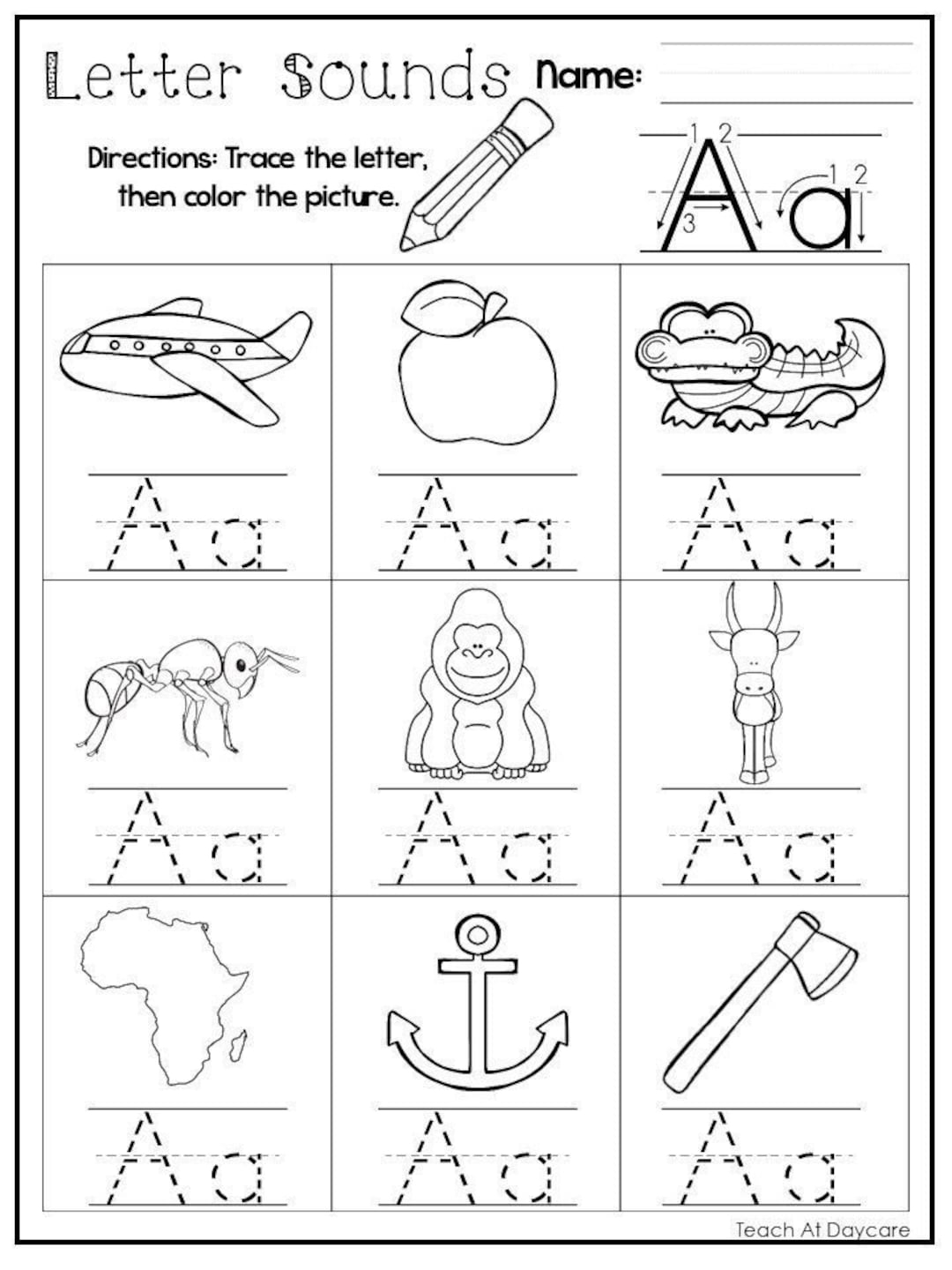 24 Printable Alphabet Letter Sounds Worksheets Preschool Kdg Phonics Etsy 24 Printable Alphabet Letter Sounds Worksheets Preschool Kdg Phonics Etsy