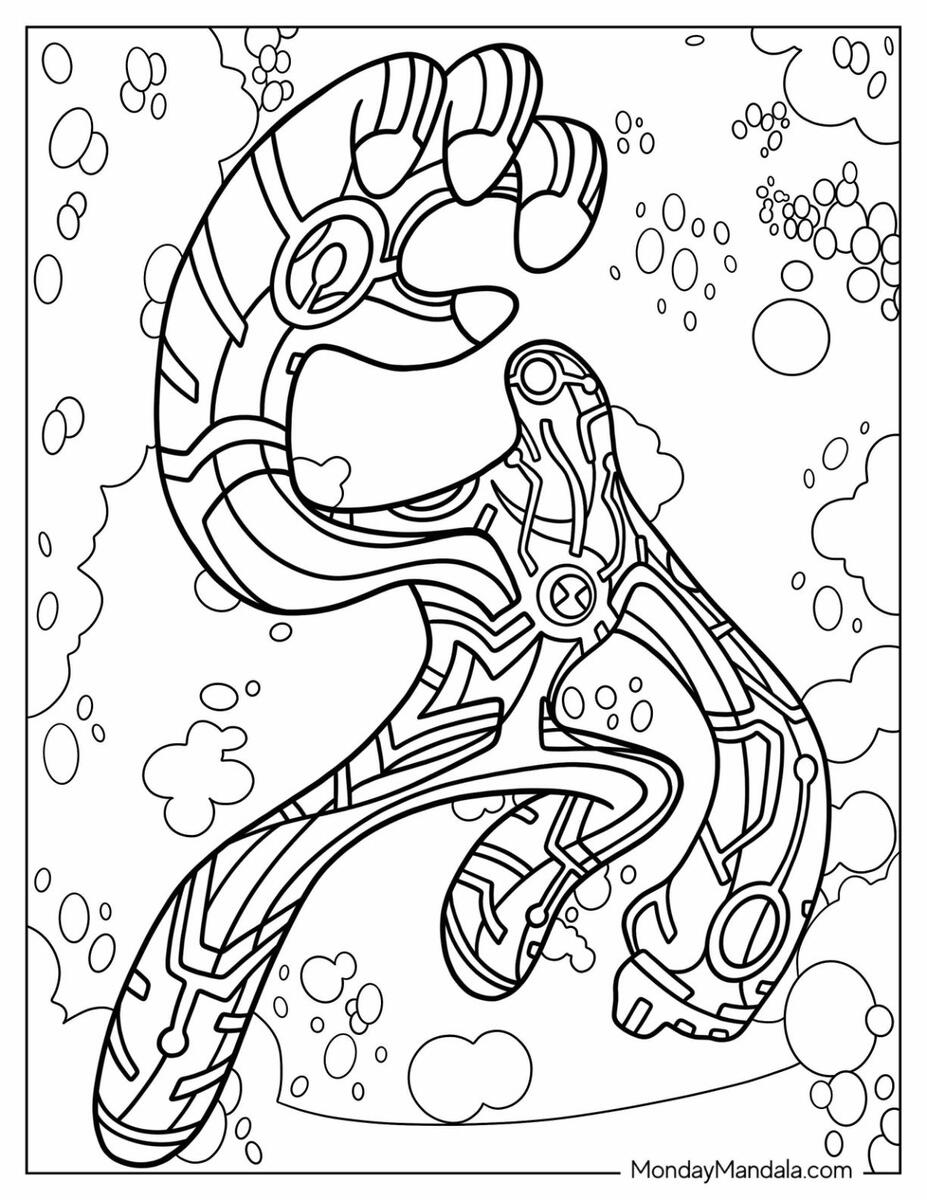 26 Ben 10 Coloring Pages Free PDF Printables