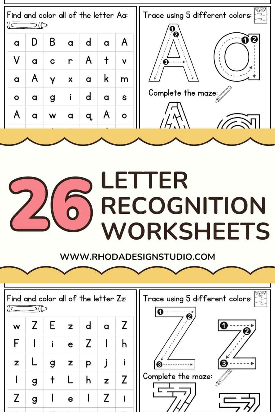 Find Alphabet Recognition Worksheets Made By Teachers
