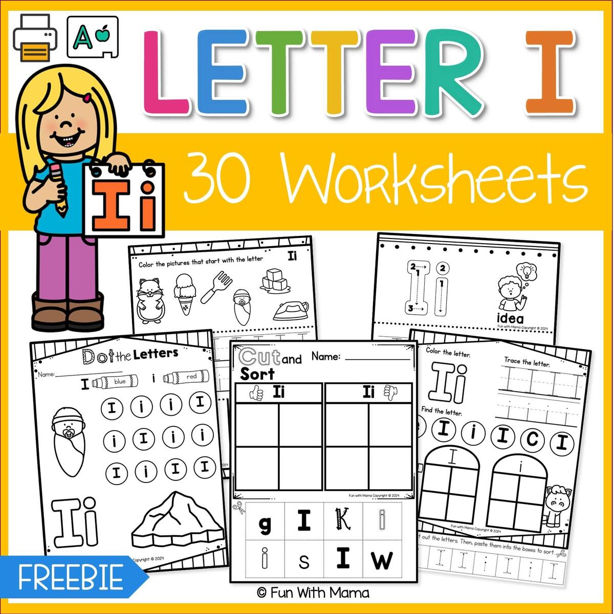 30 Free Letter I Worksheets Fun With Mama
