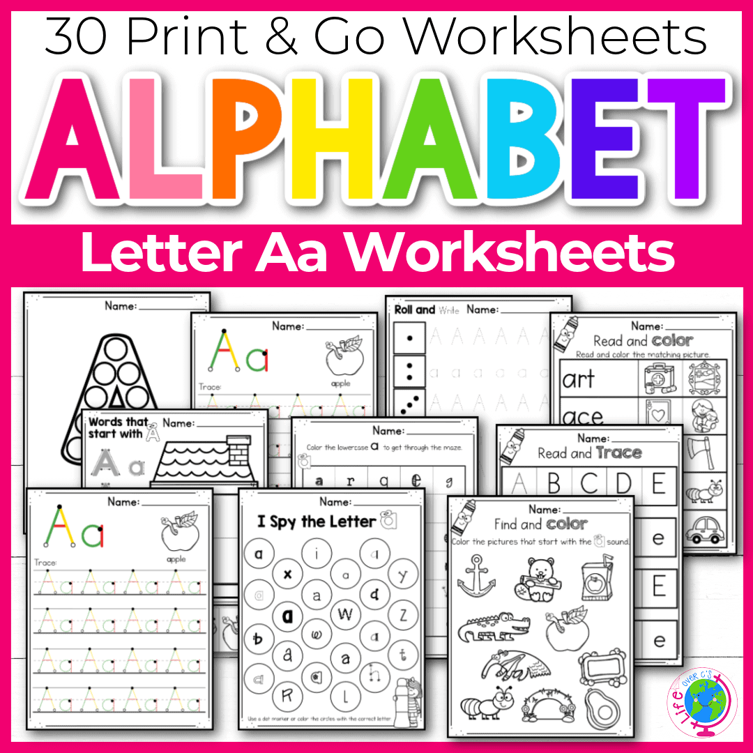 30 Free Printable Letter A Worksheets For Kids 30 Free Printable Letter A Worksheets For Kids