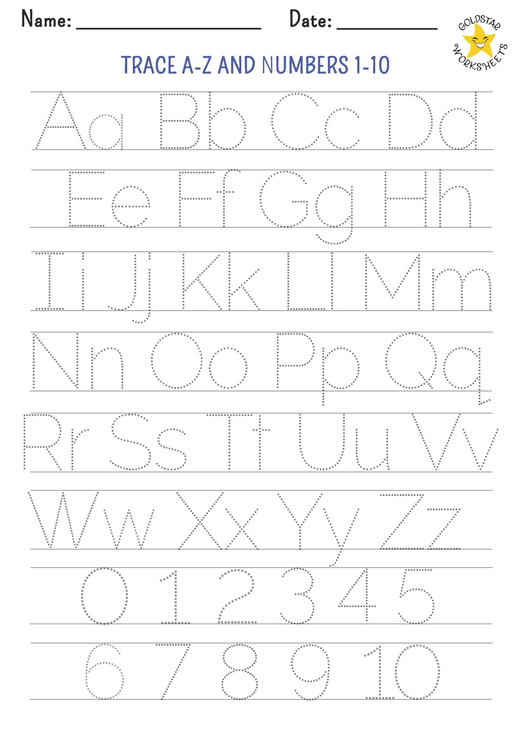 300 Free Letter Tracing Worksheets By Gold Star Fun Vibrant Designs FREE Free Printable Preschool Worksheets Tracing Letters