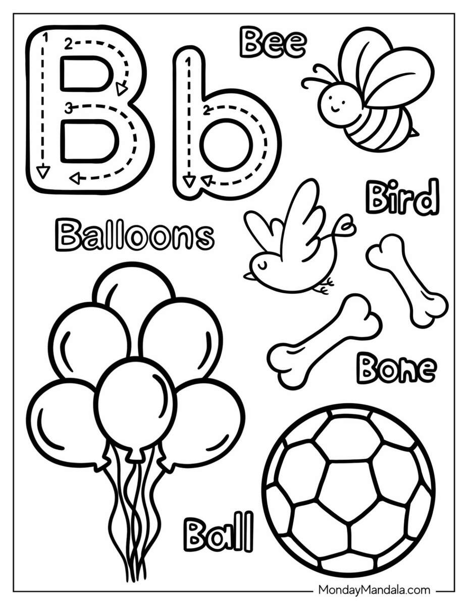 38 Letter B Coloring Pages Free PDF Printables 38 Letter B Coloring Pages Free PDF Printables