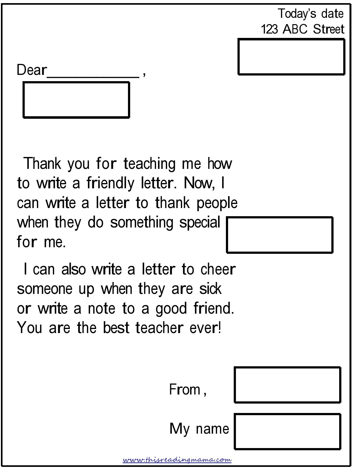 40 Best Friendly Letter Format Examples TemplateLab Worksheets Library