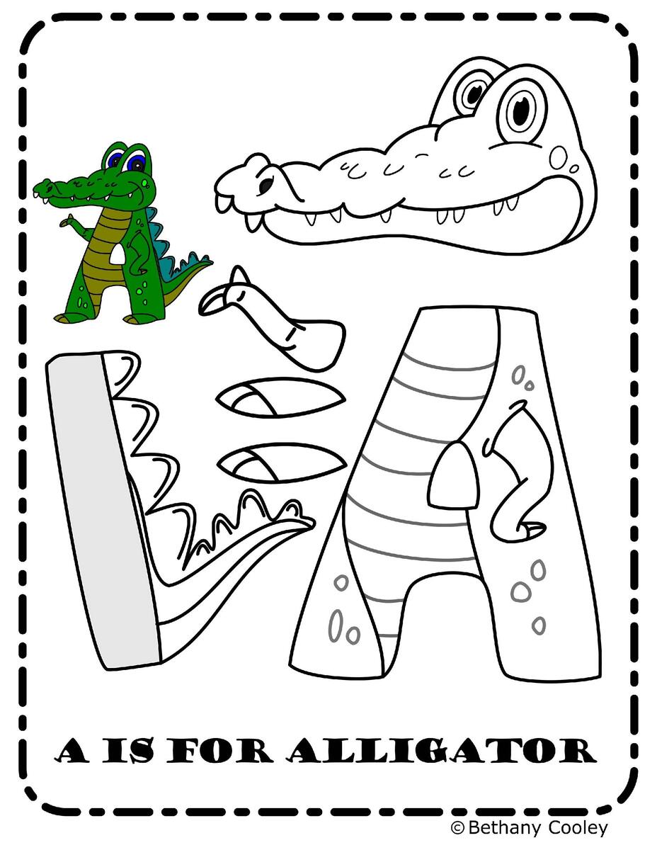 A Is For Alligator Zoo Alphabet Zoo Phonics Inspired Craft TPT