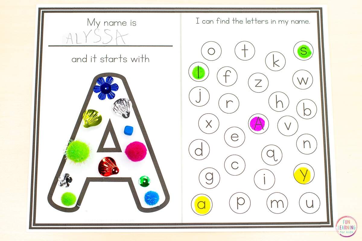 All About Me Name Worksheets Letters In My Name