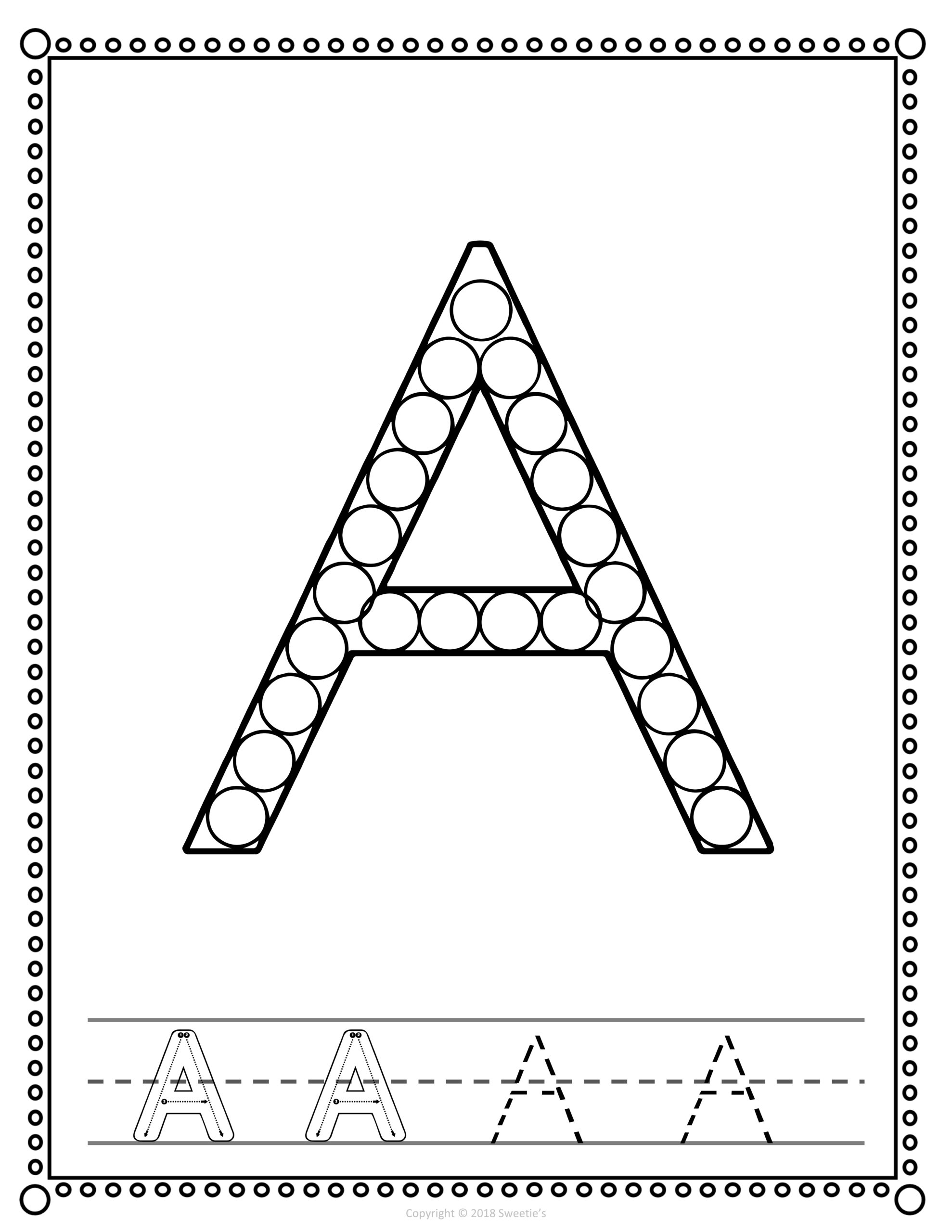 Alphabet And Number Worksheets Bingo Dabber Classful