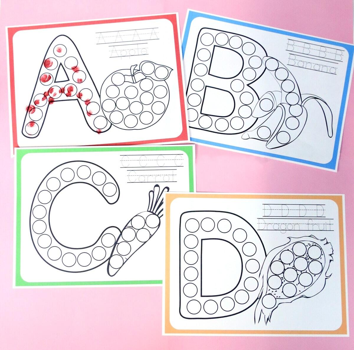 Alphabet Do A Dot Printables Moms And Crafters Alphabet Do A Dot Printables Moms And Crafters