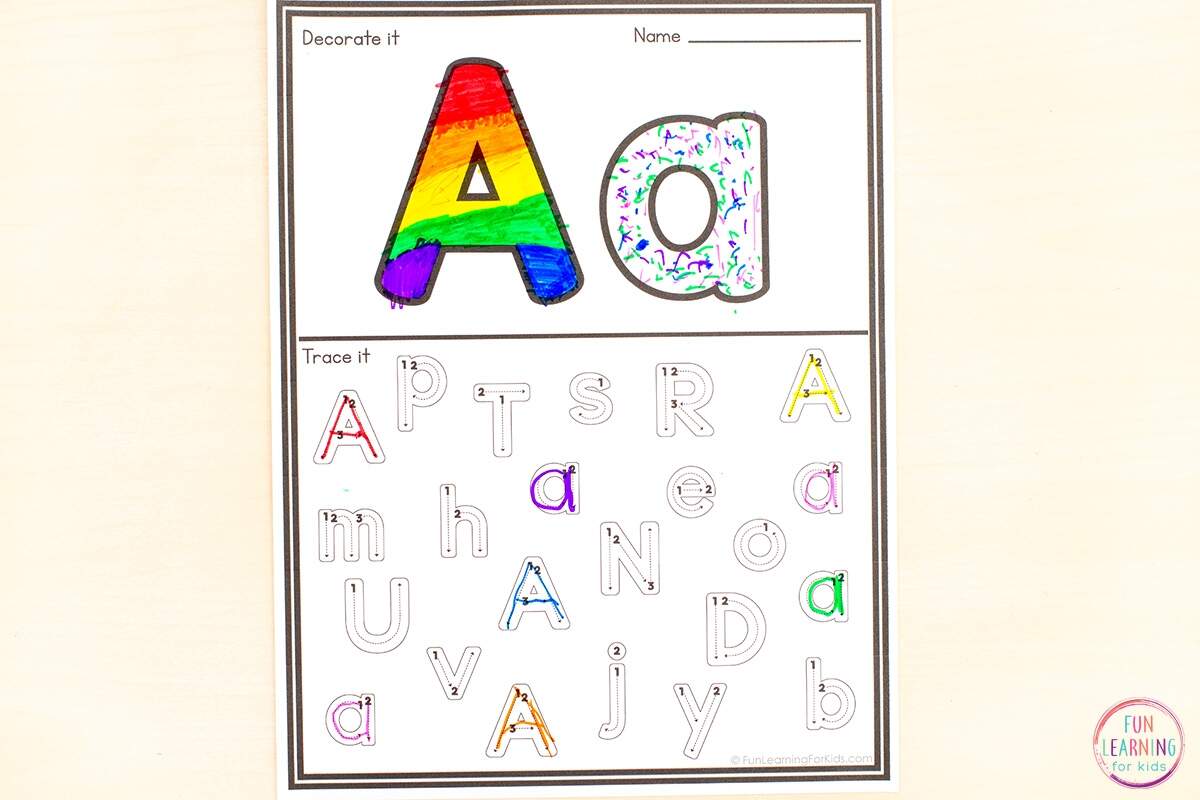Alphabet Find And Trace The Letter Worksheets Alphabet Find And Trace The Letter Worksheets