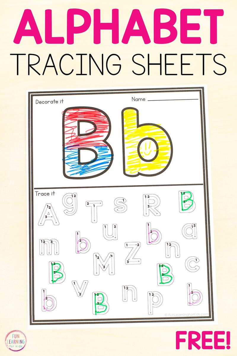 Alphabet Find And Trace The Letter Worksheets Alphabet Find And Trace The Letter Worksheets