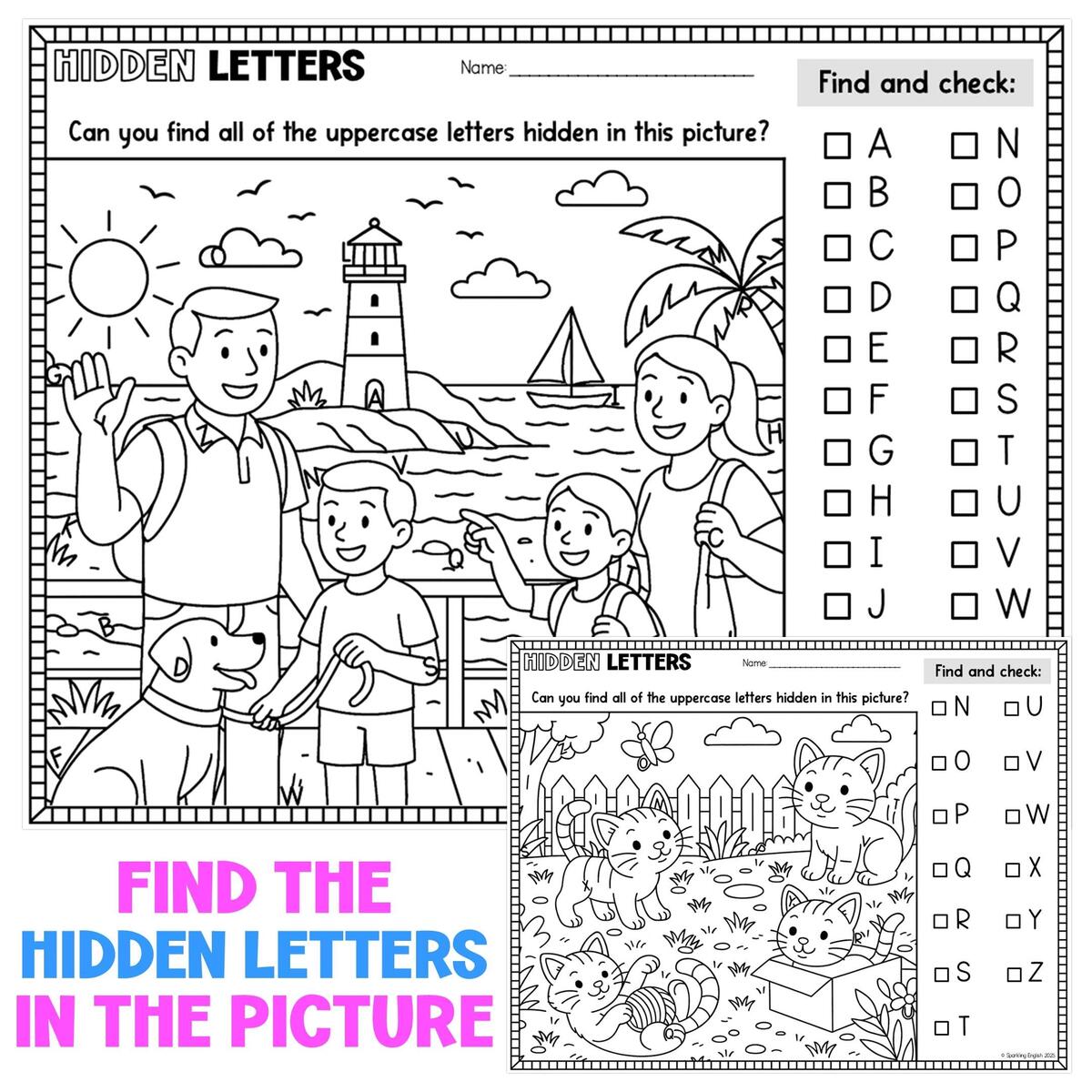 Alphabet Hidden Letters Pictures Letter Recognition Alphabet Review Worksheets Kindergarten Curriculum Etsy Alphabet Hidden Letters Pictures Letter Recognition Alphabet Review Worksheets Kindergarten Curriculum Etsy