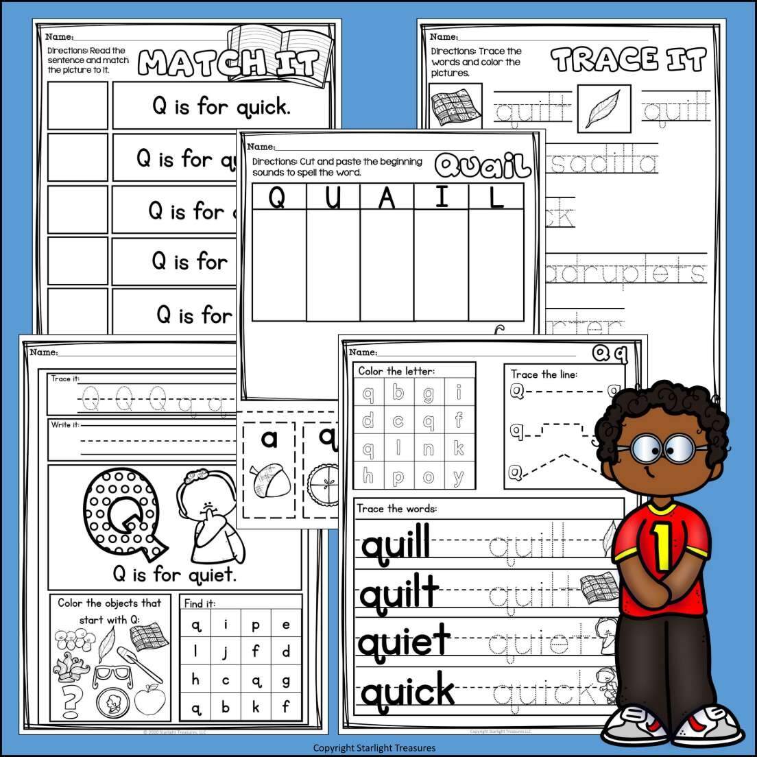 Alphabet Letter Of The Week Worksheets For Early Readers Letter Q Made By Teachers