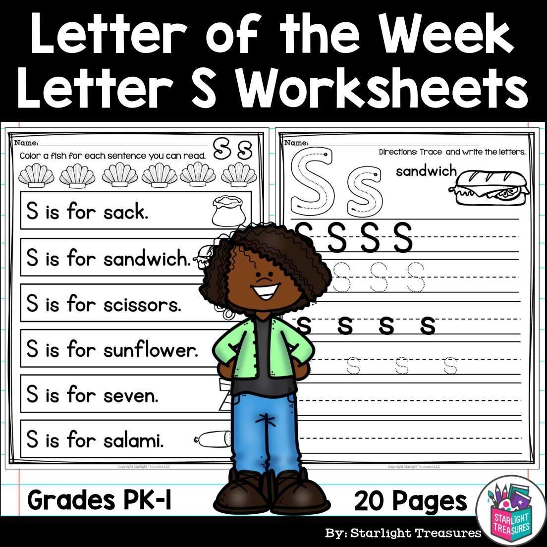 Alphabet Letter Of The Week Worksheets For Early Readers Letter S Made By Teachers