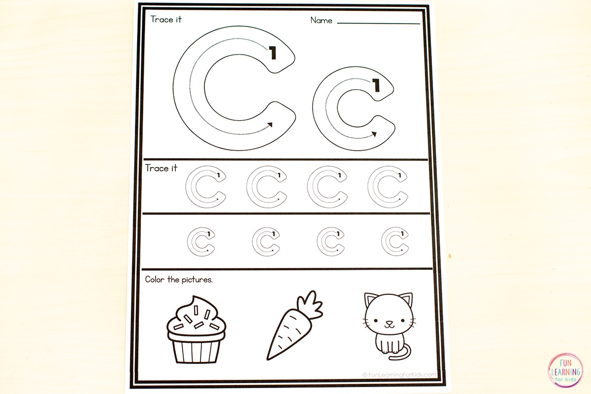 Alphabet Letter Tracing Worksheets To Learn Letter Formation Alphabet Letter Tracing Worksheets To Learn Letter Formation