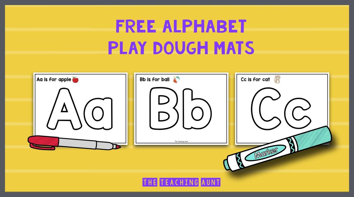 Alphabet Playdough Mats The Teaching Aunt