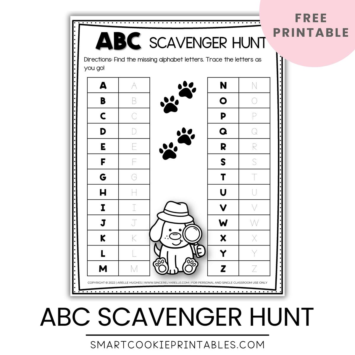 Free Printable Letter A Scavenger Hunt My Bored Toddler