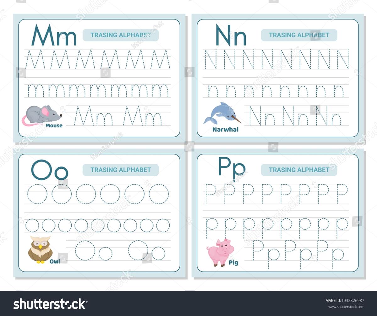 Alphabet Tracing Practice Letter M N Stock Vector Royalty Free 1932326987 Shutterstock Alphabet Tracing Practice Letter M N Stock Vector Royalty Free 1932326987 Shutterstock
