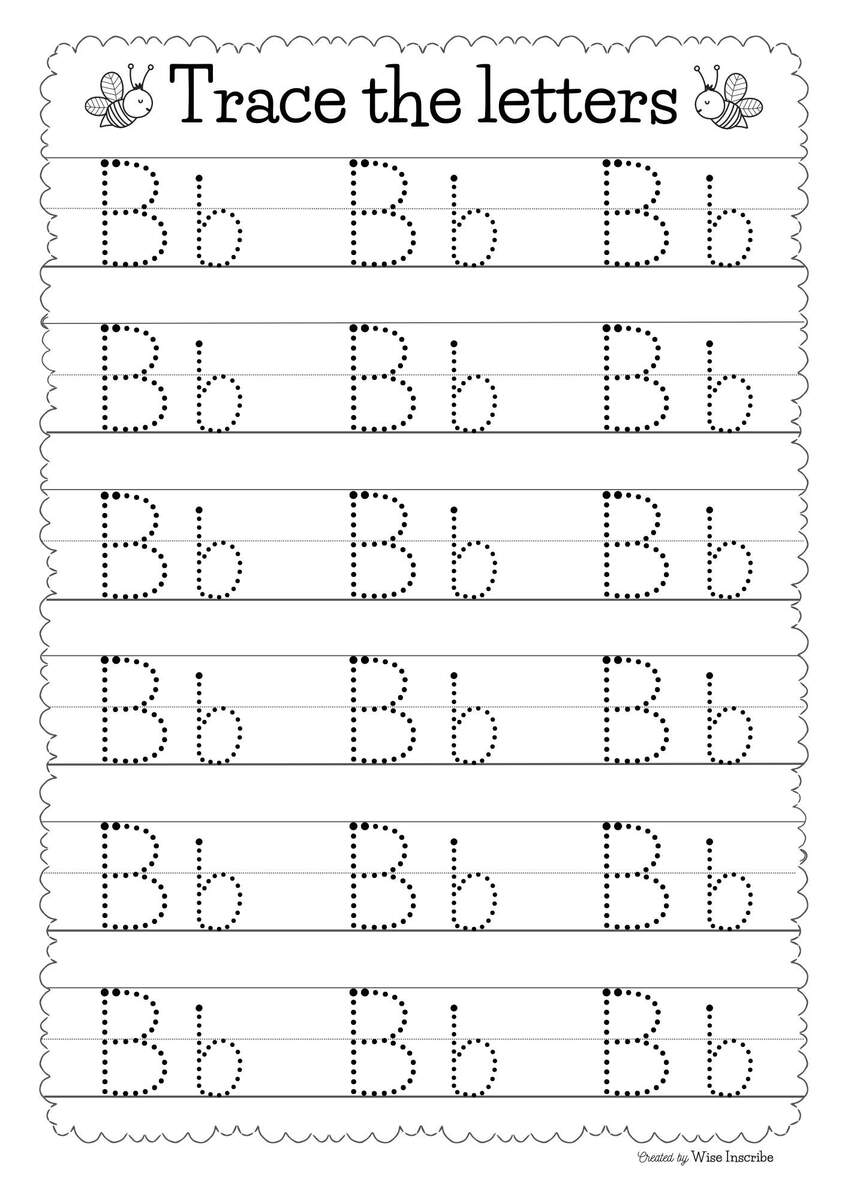 Alphabet Tracing Worksheets ABC Practice Preschool Resources Printable Etsy