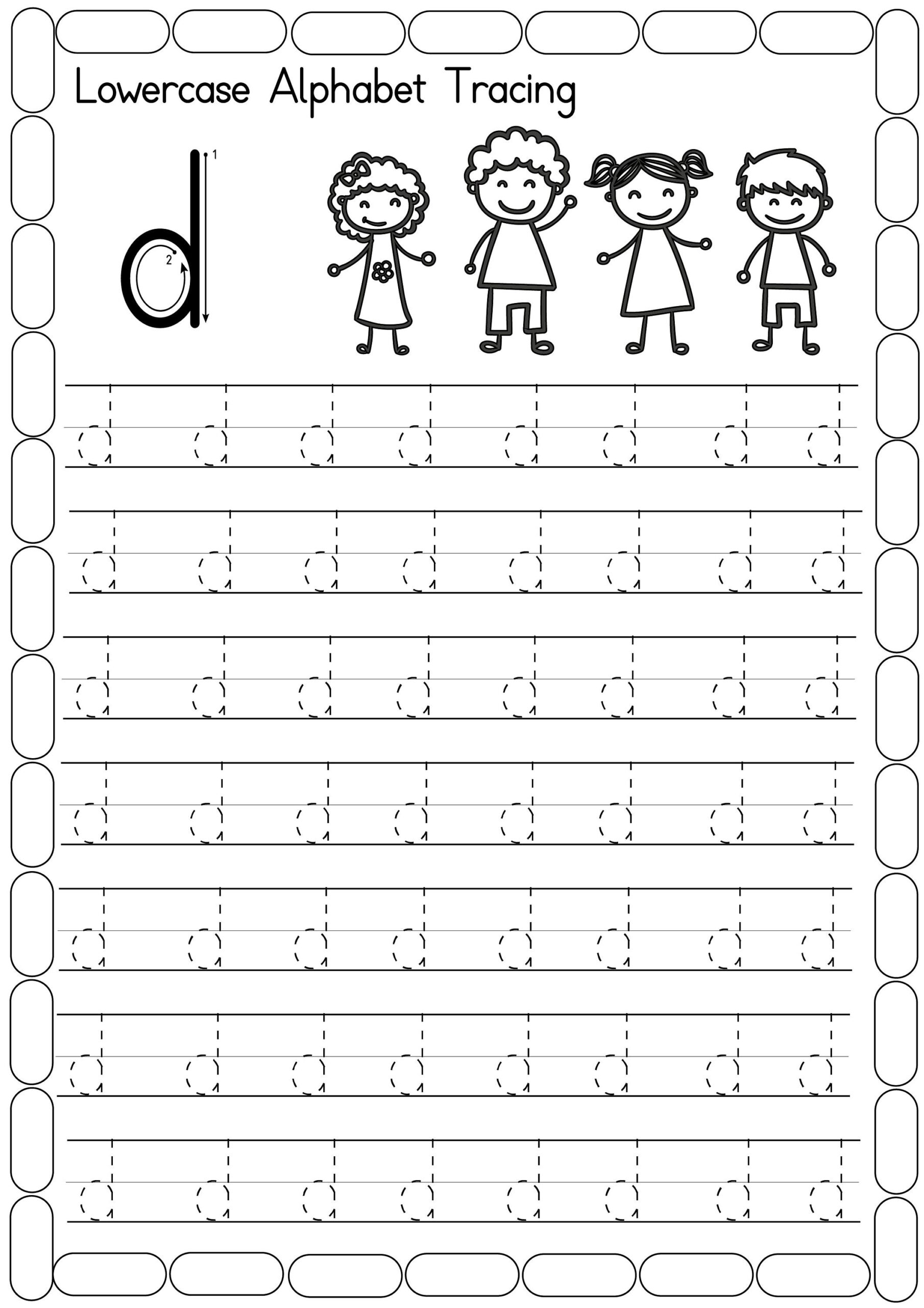 Lowercase Letter Tracing Worksheets Free Printables Doozy Moo