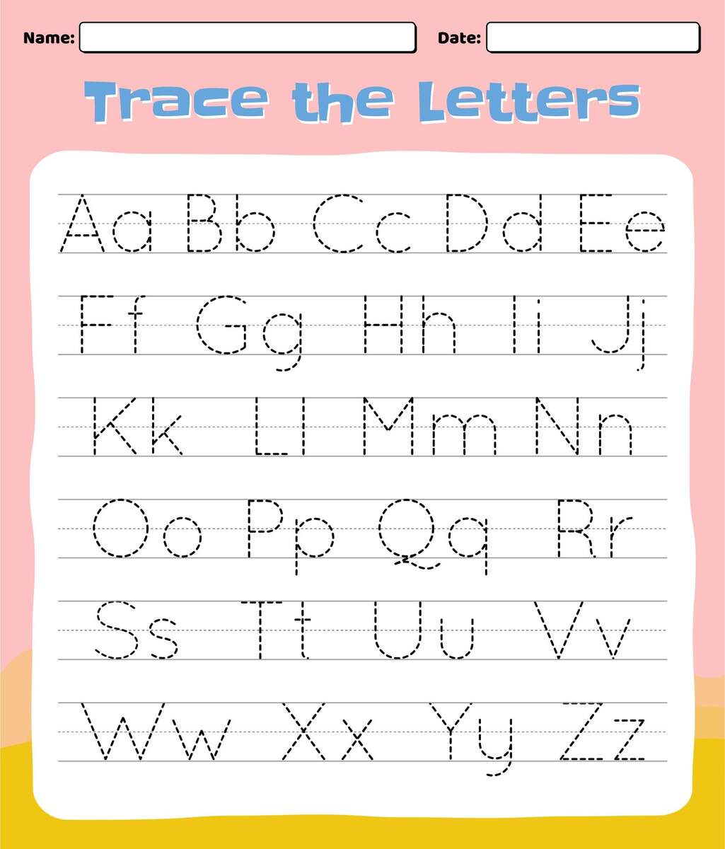 Alphabet Worksheets Uppercase Lowercase Letter Tracing 8 Free PDF Printables Printablee