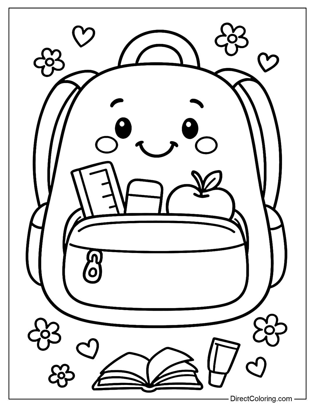Back To School Coloring Pages Free PDF To Download And Print Back To School Coloring Pages Free PDF To Download And Print