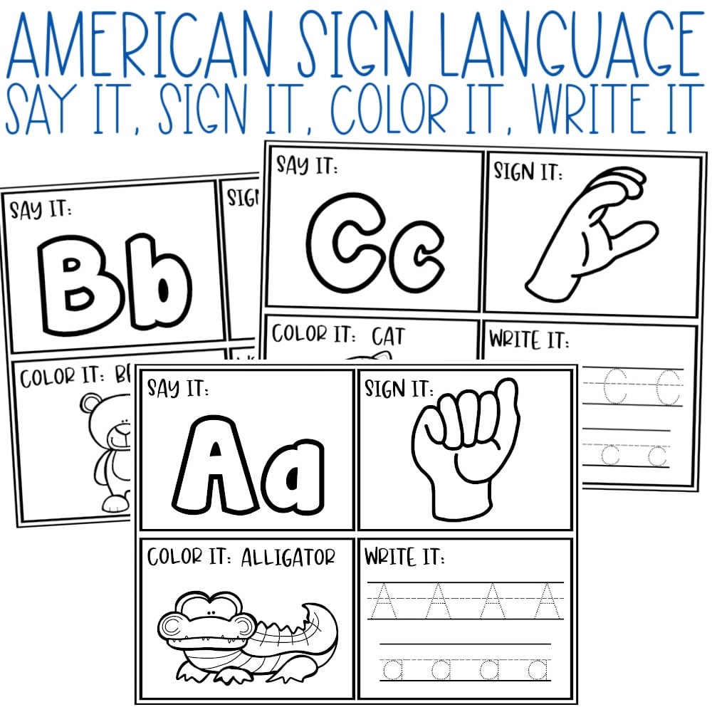 Beginner American Sign Language Worksheets Kids Activity Zone Beginner American Sign Language Worksheets Kids Activity Zone