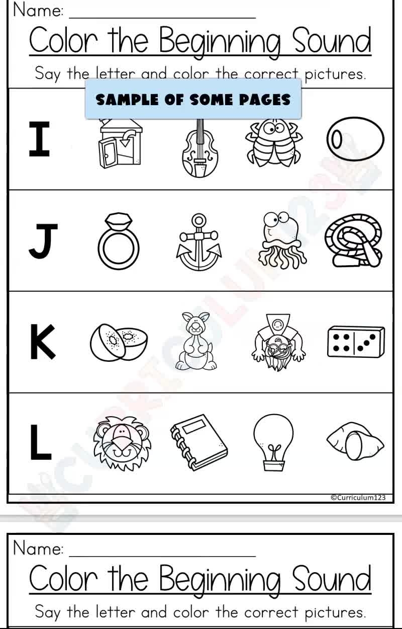 Beginning Sound Worksheet Initial Sound Review Practice Kindergarten Worksheets Phonics Printable First Grade Activity Etsy Beginning Sound Worksheet Initial Sound Review Practice Kindergarten Worksheets Phonics Printable First Grade Activity Etsy