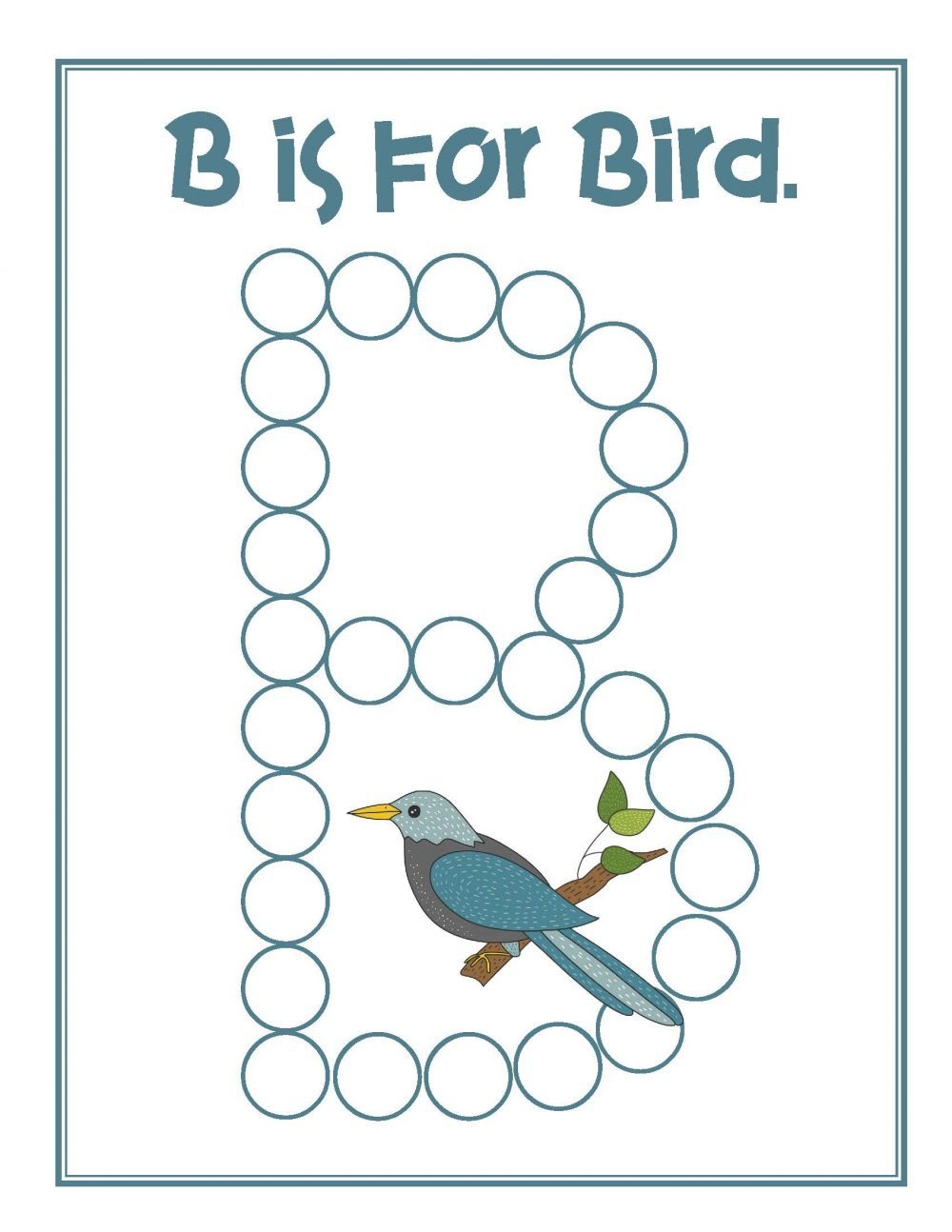 Bird Preschool Activities Pack Natural Beach Living Engage Learn Color By Alphabet Worksheets For Kids
