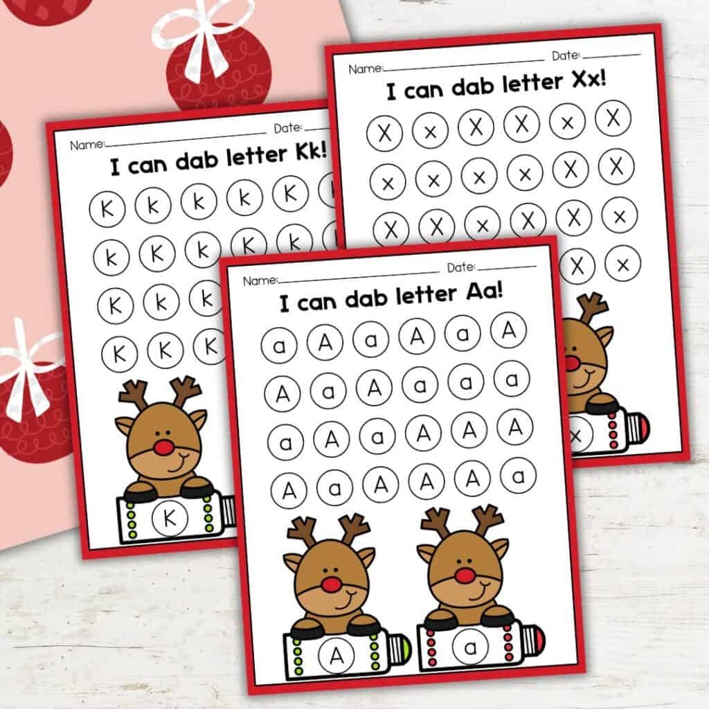 Boost Early Literacy With Reindeer Letter Recognition Worksheets