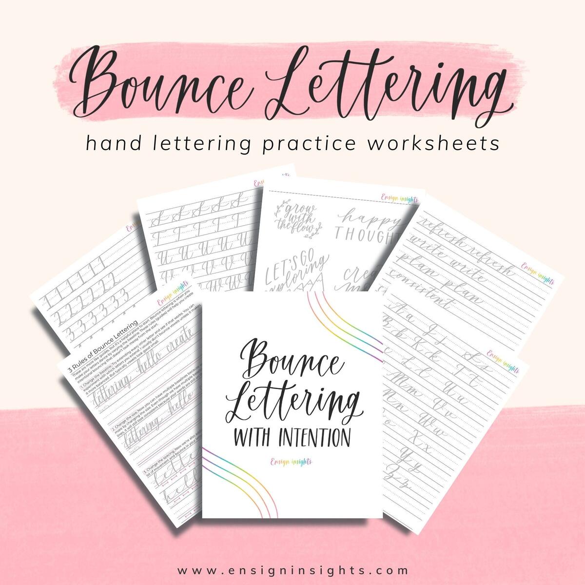 Bounce Lettering Practice Worksheets Bouncy Lettering Guide Digital Download Etsy Israel Bounce Lettering Practice Worksheets Bouncy Lettering Guide Digital Download Etsy Israel