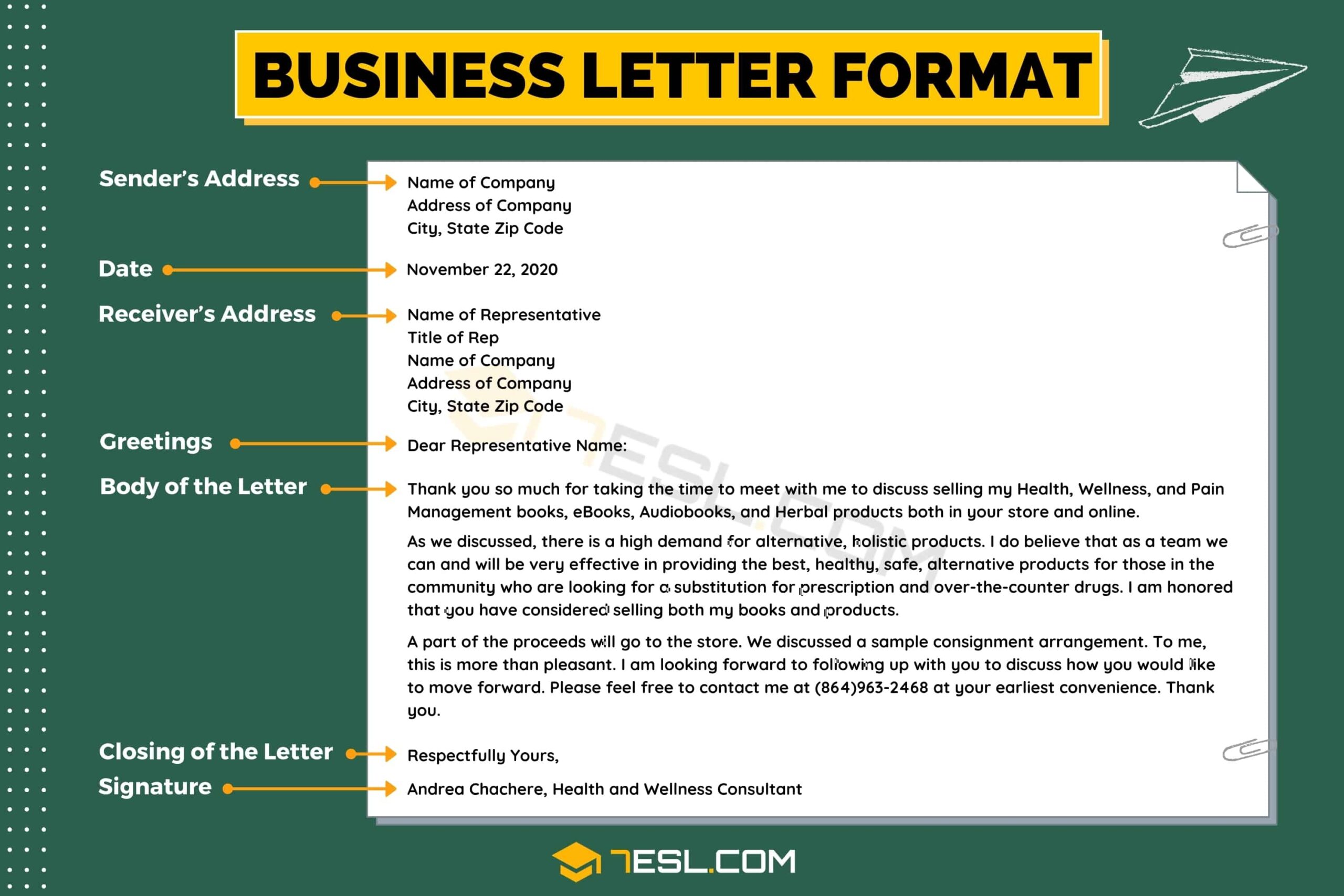 Business Letter Format Surefire Tips For Writing A Business Letter 7ESL Business Letter Format Surefire Tips For Writing A Business Letter 7ESL