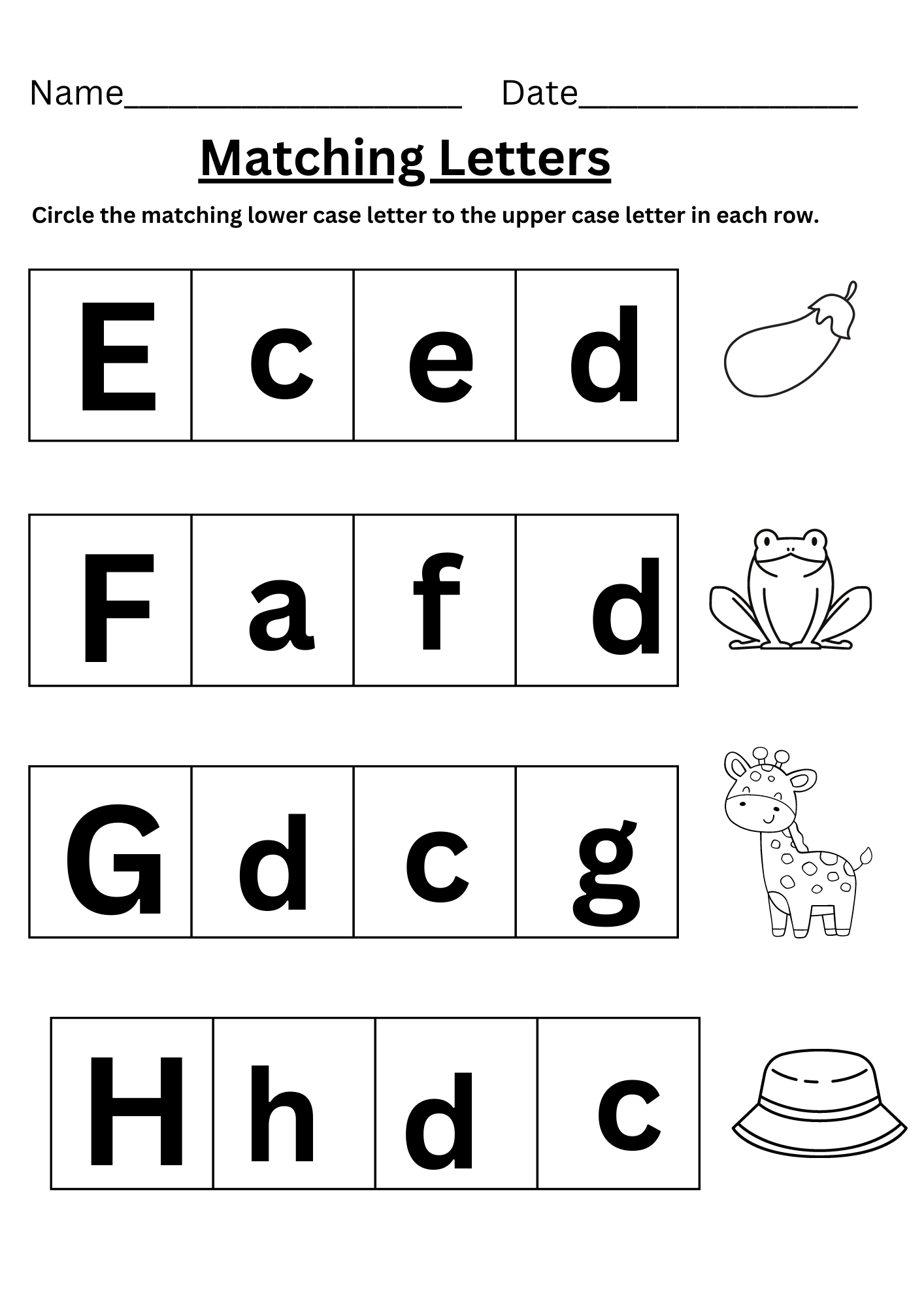 Capital And Small Letter Worksheets And Activities Capital And Small Letter Worksheets And Activities