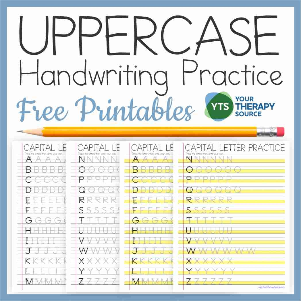 Capital Letter Tracing Worksheets PDF FREE Your Therapy Source Capital Letter Tracing Worksheets PDF FREE Your Therapy Source
