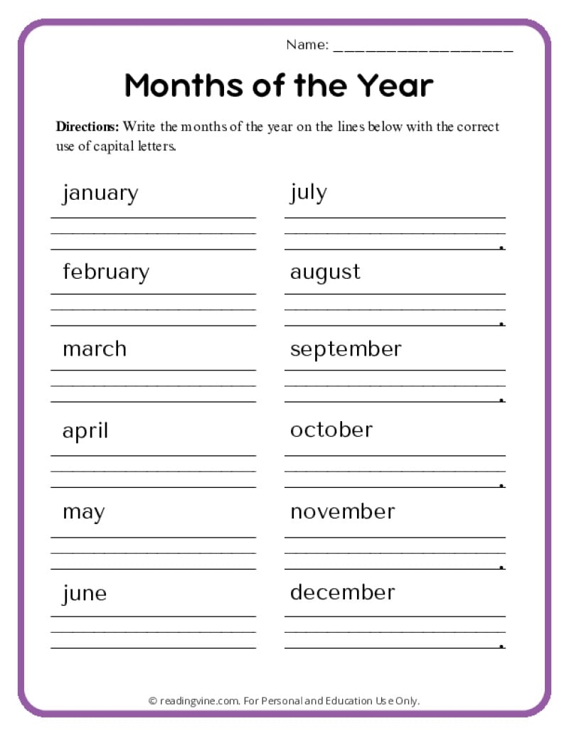 Capitalization Worksheets Lessons And Tests Language Arts Activities
