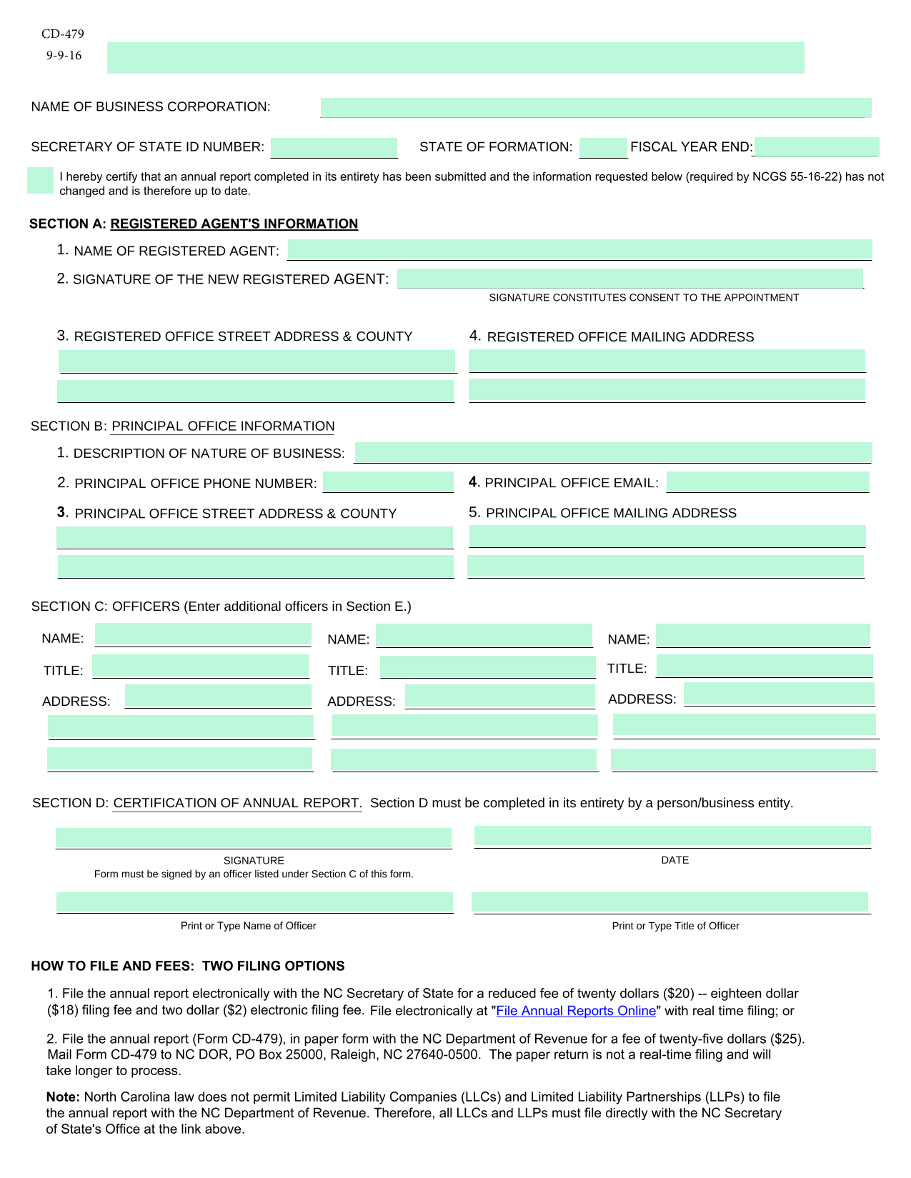 CD 479 Annual Report Form California Residential Purchase Agreement And Joint Escrow Instructions