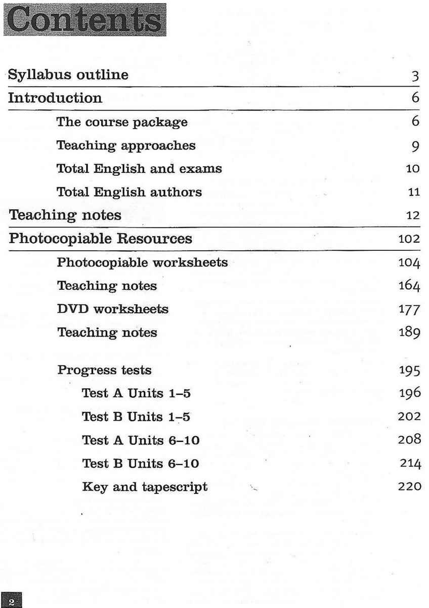Coursebook Contents English Language Learning Coursebook Contents English Language Learning