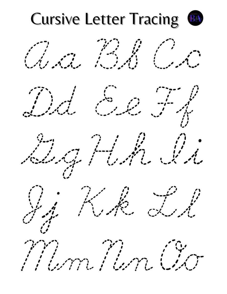 Cursive Letter Tracing Upper Lower Case Etsy Cursive Letter Tracing Upper Lower Case Etsy