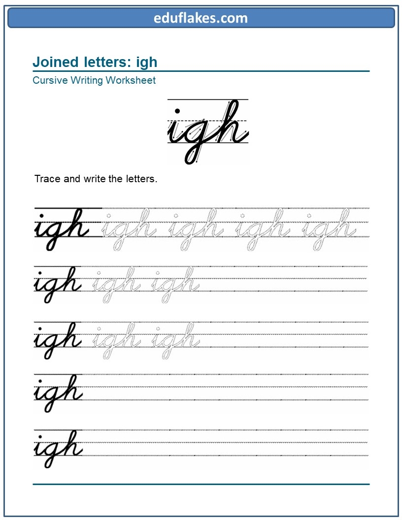 Cursive Letters Join Eduflakes