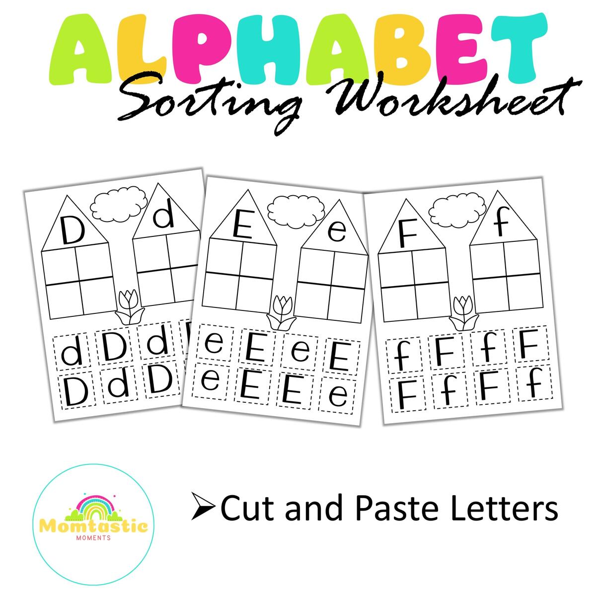 Cut And Paste Alphabet Sort Worksheets Letter Recognition Made By Teachers Cut And Paste Alphabet Sort Worksheets Letter Recognition Made By Teachers