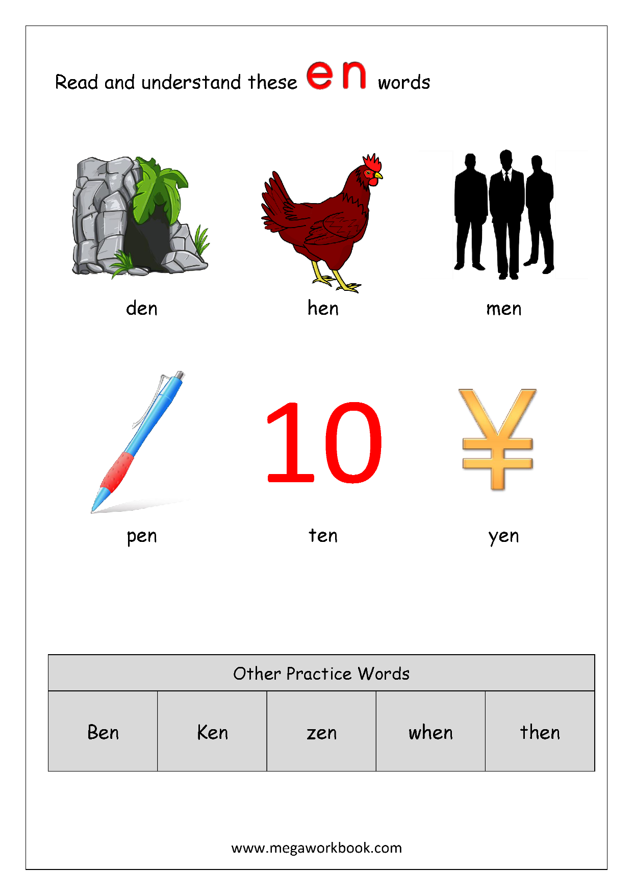 CVC Worksheets CVC Words For Kindergarten Word Family Worksheets CVC Words With Pictures MegaWorkbook CVC Worksheets CVC Words For Kindergarten Word Family Worksheets CVC Words With Pictures MegaWorkbook