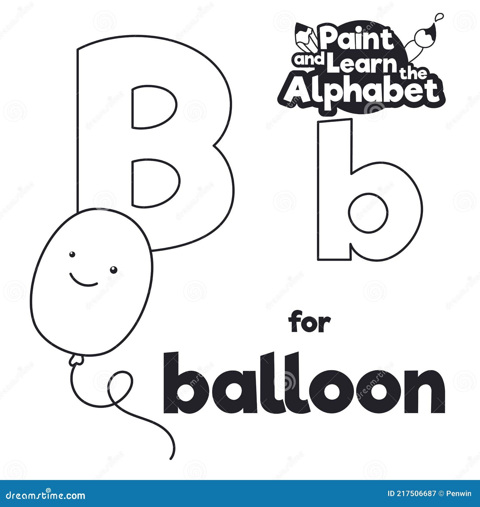 Didactic Alphabet To Color It With Letter B And Balloon Vector Illustration Stock Vector Illustration Of Alphabet Coloring 217506687 Didactic Alphabet To Color It With Letter B And Balloon Vector Illustration Stock Vector Illustration Of Alphabet Coloring 217506687