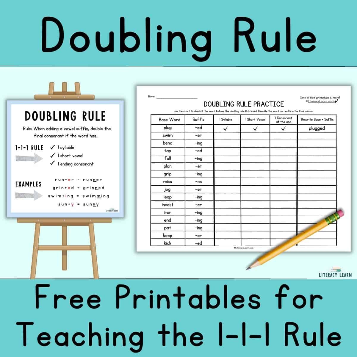 Doubling Rule Free Printables For Teaching Spelling Literacy Learn Double Consonants Activities Bonus Letter Practice FLOSS Rule Worksheets Worksheets Library