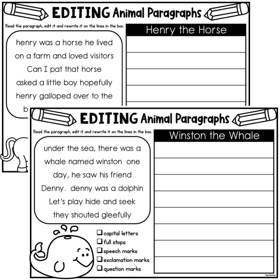 Capitalization And Punctuation Worksheets