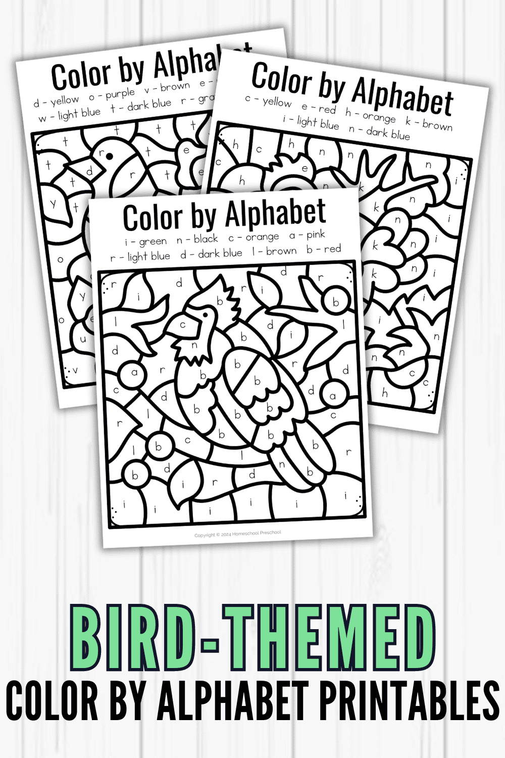 Engage Learn Color By Alphabet Worksheets For Kids