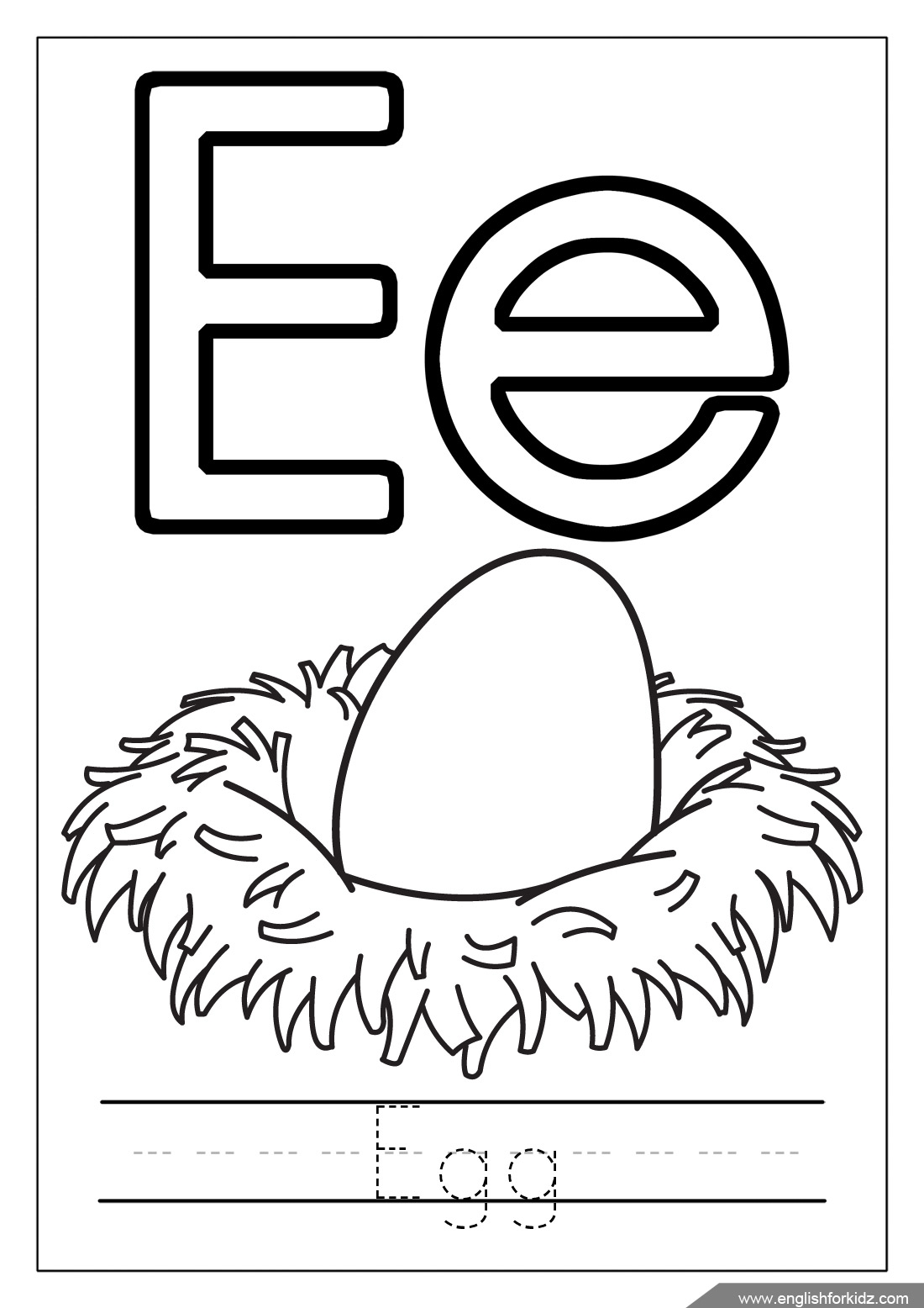 English For Kids Step By Step Letter E Worksheets Flash Cards Coloring Pages English For Kids Step By Step Letter E Worksheets Flash Cards Coloring Pages