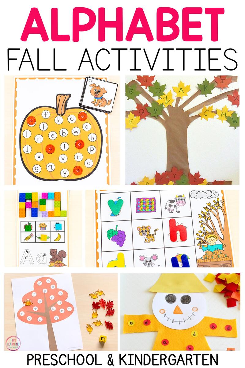 Free Fall Alphabet Worksheets For Preschoolers