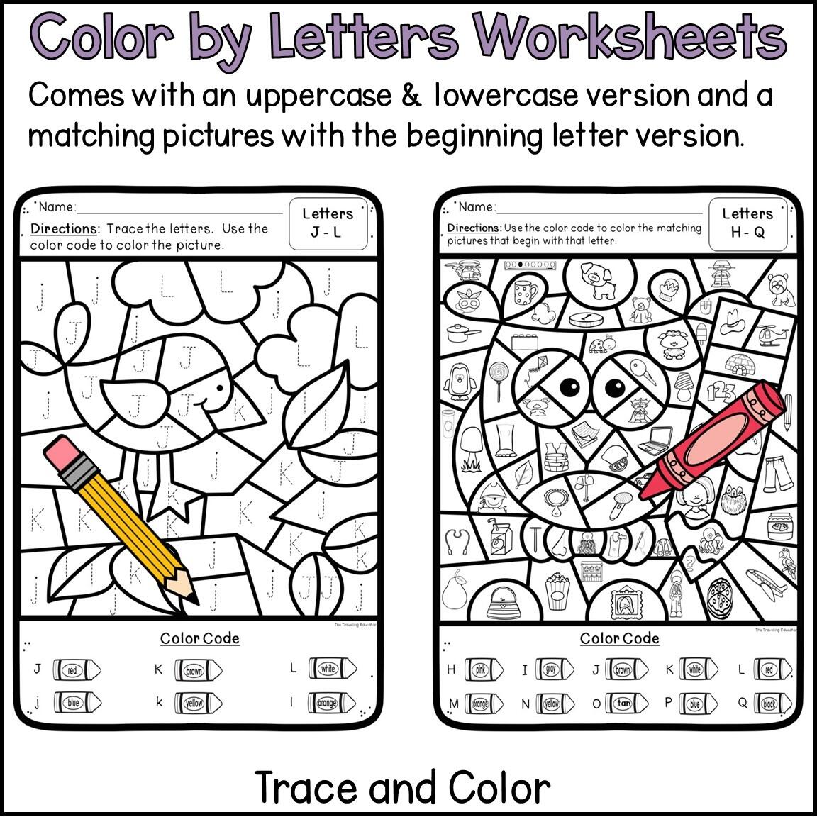 FREE Preschool Alphabet Letter Matching Worksheets With Pictures