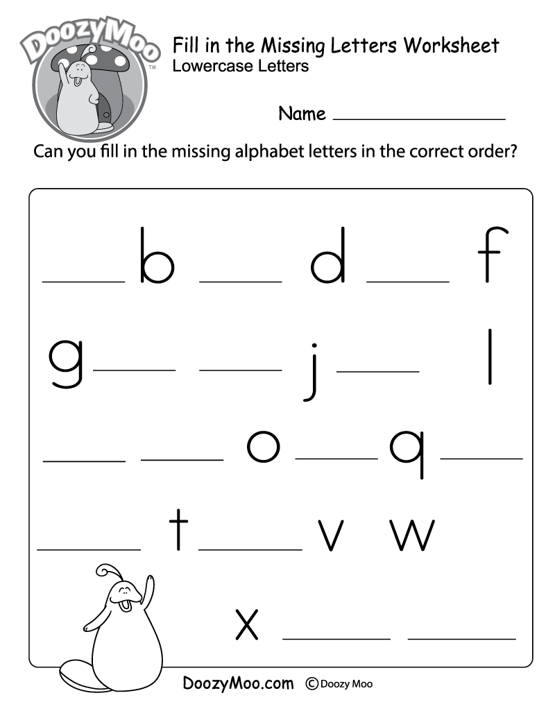 CVC Missing Letter Worksheets For Phonics Practice